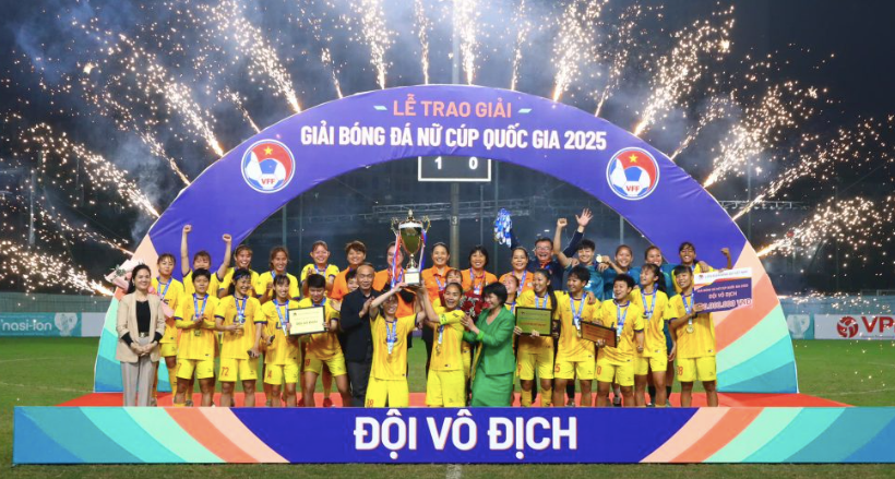 Nữ TP.HCM lần thứ 4 vô địch Cúp quốc gia