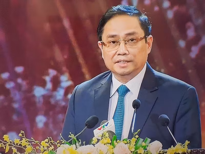 Thủ tướng Chính phủ Phạm Minh Chính phát biểu tại buổi lễ