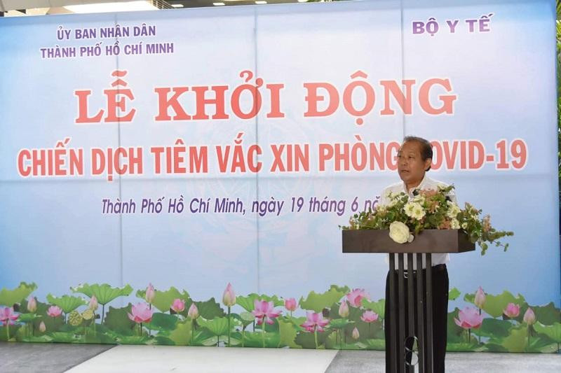 Phó Thủ tướng Thường trực Trương Hòa Bình phát biểu tại buổi lễ Phó Thủ tướng Thường trực Trương Hòa Bình phát biểu tại buổi lễ