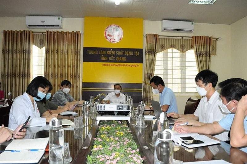 Một buổi làm việc của Thứ trưởng Bộ Y tế với CDC Bắc Giang về công tác chống dịch Covid-19 (Ảnh minh họa)