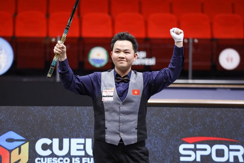 Bao Phương Vinh trở thành cơ thủ Việt Nam đầu tiên vô địch thế giới