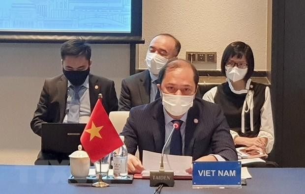 Thứ trưởng Bộ Ngoại giao Nguyễn Quốc Dũng dẫn đầu đoàn Việt Nam tham dự Hội nghị