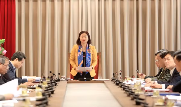 Phó Bí thư Thường trực Thành ủy Nguyễn Thị Tuyến chủ trì hội nghị