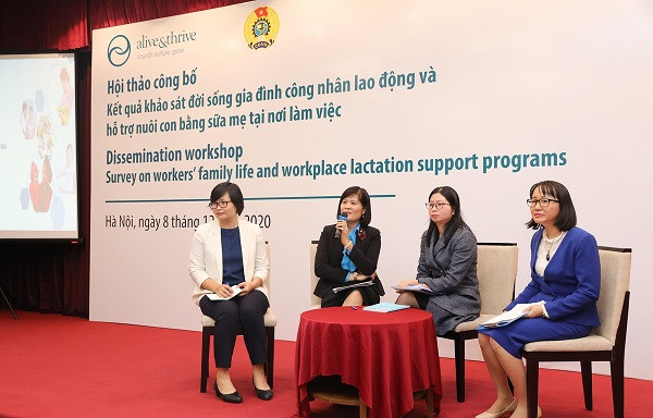 Đại diện Tổng Liên đoàn Lao động Việt Nam trao đổi tại buổi công bố khảo sát Đại diện Tổng Liên đoàn Lao động Việt Nam trao đổi tại buổi công bố khảo sát