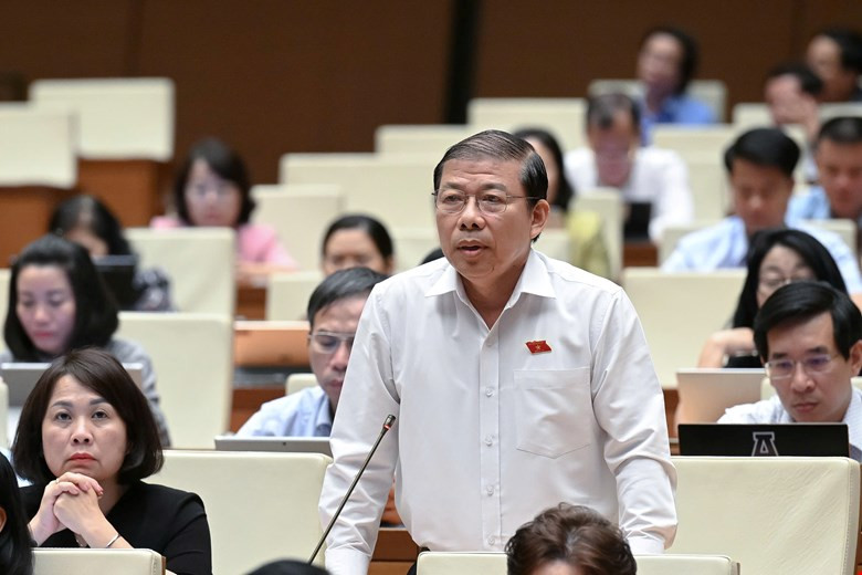 Đại biểu Nguyễn Thanh Sang (đoàn TP HCM) phát biểu thảo luận