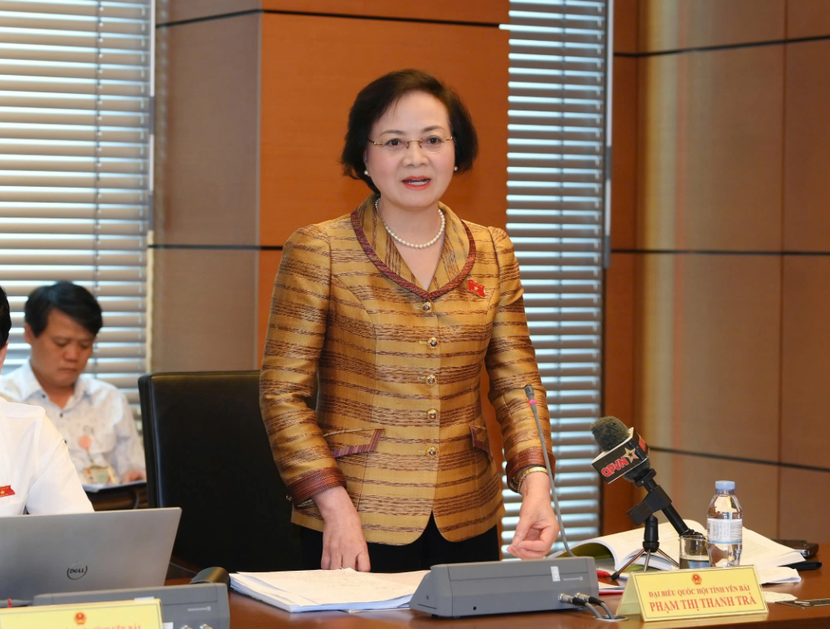 Bộ trưởng Nội vụ Phạm Thị Thanh Trà phát biểu tại thảo luận tổ Bộ trưởng Nội vụ Phạm Thị Thanh Trà phát biểu tại thảo luận tổ