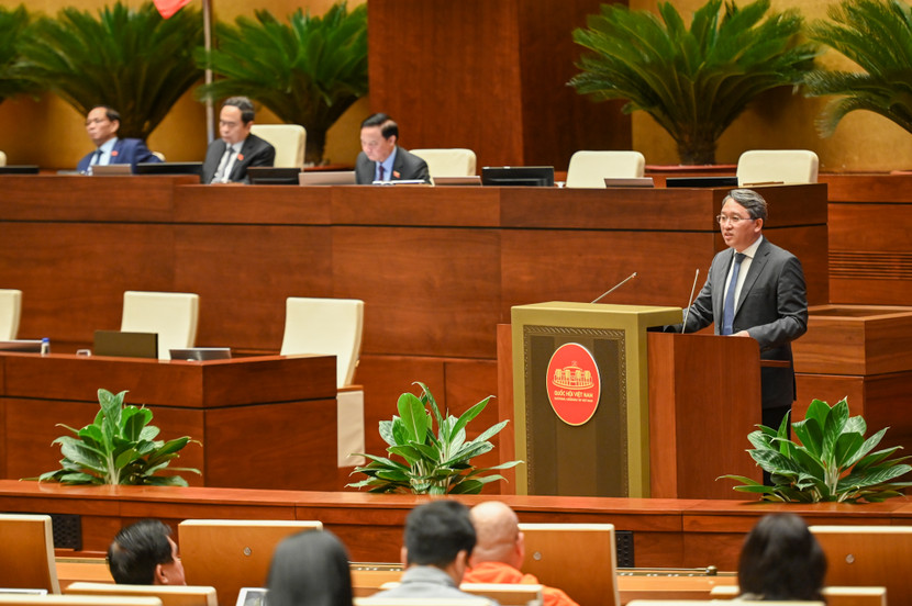 Bộ trưởng Bộ Tư pháp Nguyễn Hải Ninh phát biểu