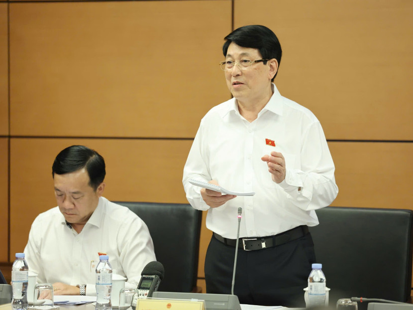 Chủ tịch nước Lương Cường phát biểu thảo luận tổ tại Quốc hội