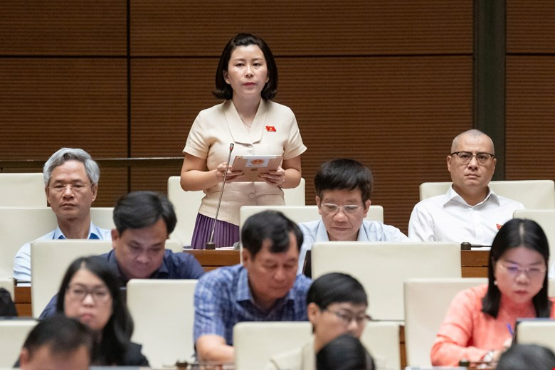 Đại biểu Lê Đào An Xuân (đoàn Phú Yên) phát biểu Đại biểu Lê Đào An Xuân (đoàn Phú Yên) phát biểu