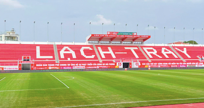 Sân Lạch Tray sẽ tổ chức trận Việt Nam - Hong Kong ngày 15-6 tới
