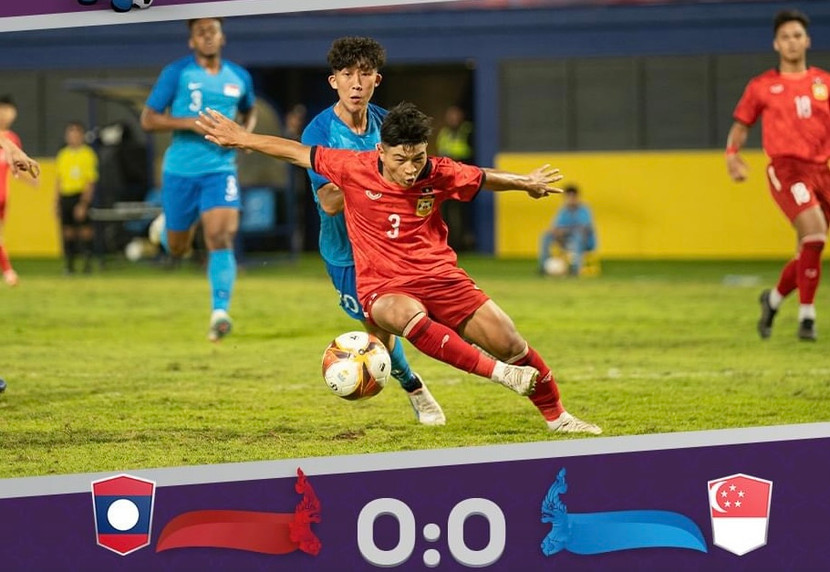 Singapore và Lào tự loại nhau sau trận hoà không bàn thắng Singapore và Lào tự loại nhau sau trận hoà không bàn thắng