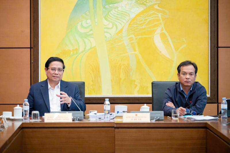 Thủ tướng Phạm Minh Chính phát biểu thảo luận tổ tại Quốc hội chiều 14-2