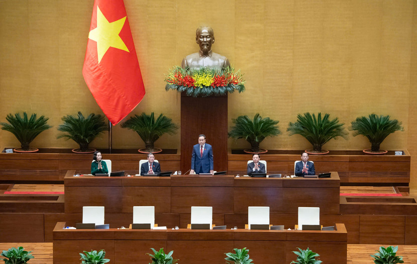 Chủ tịch Quốc hội Trần Thanh Mẫn điều hành phiên khai mạc