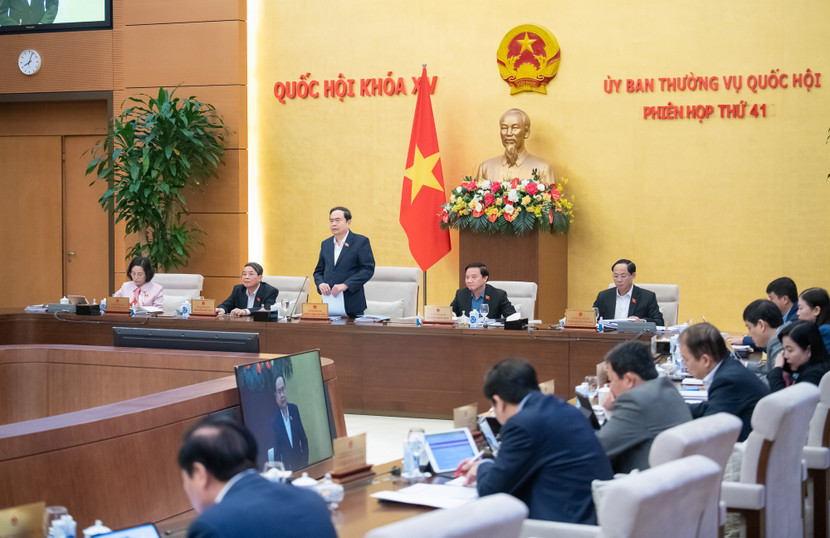 Phiên họp 41 của UBTVQH vào tháng 1-2025