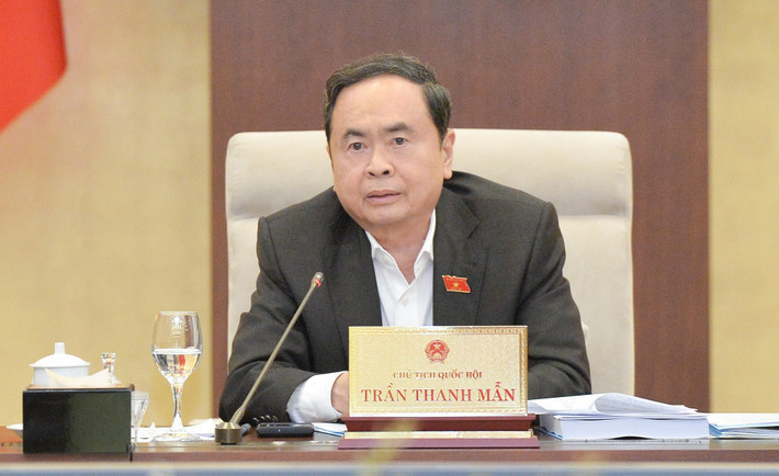 Chủ tịch Quốc hội Trần Thanh Mẫn phát biểu tại phiên họp Chủ tịch Quốc hội Trần Thanh Mẫn phát biểu tại phiên họp