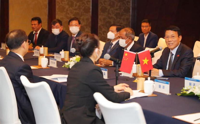 Thượng tướng Lương Tam Quang, Thứ trưởng Bộ Công an phát biểu tại buổi làm việc Thượng tướng Lương Tam Quang, Thứ trưởng Bộ Công an phát biểu tại buổi làm việc