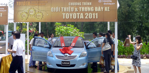 Xe Toyota Vios tại Hội nghị khách hàng