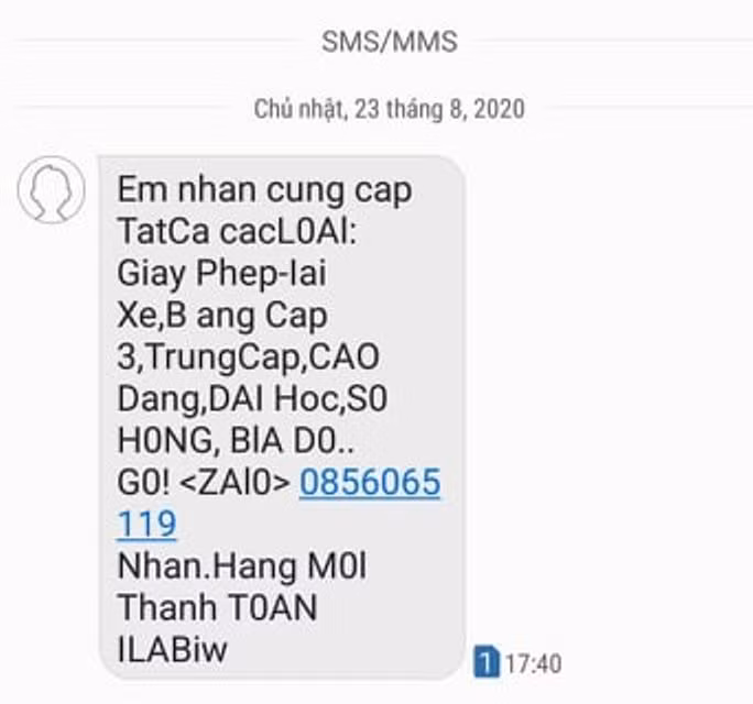 Người dùng điện thoại vẫn phải nhận các tin nhắn quảng cáo