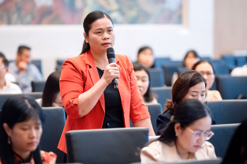 Đại biểu Ma Thị Thuý phát biểu