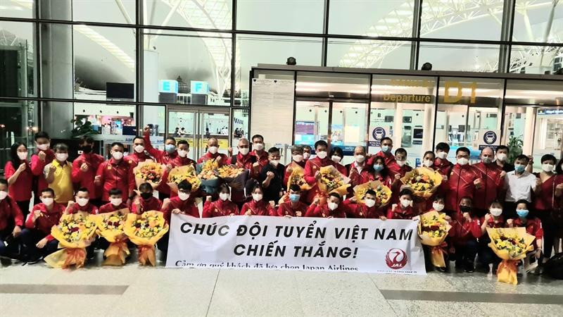 Đoàn thể thao Việt Nam lên đường dự Olympic Tokyo (Ảnh: Thu Sâm)