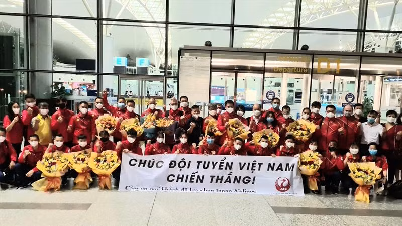 Đoàn thể thao Việt Nam lên đường dự Olympic Tokyo (Ảnh: Thu Sâm)