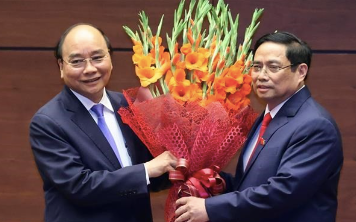 Chủ tịch nước, Chủ tịch Hội đồng Quốc phòng và an ninh Nguyễn Xuân Phúc và Thủ tướng Chính phủ, Phó Chủ tịch Hội đồng Quốc phòng và an ninh Phạm Minh Chính.