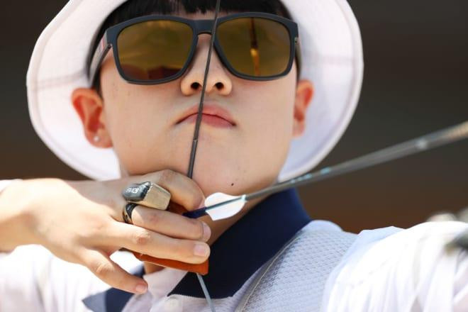 Cung thủ 20 tuổi An San thiết lập kỷ lục Olympic mới