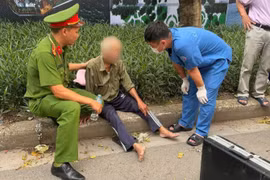 Kịp thời giúp đỡ cụ ông gặp sự cố sức khỏe trên đường