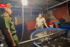 Cận cảnh hàng tấn thịt ốc bươu ngâm bằng hóa chất công nghiệp độc hại