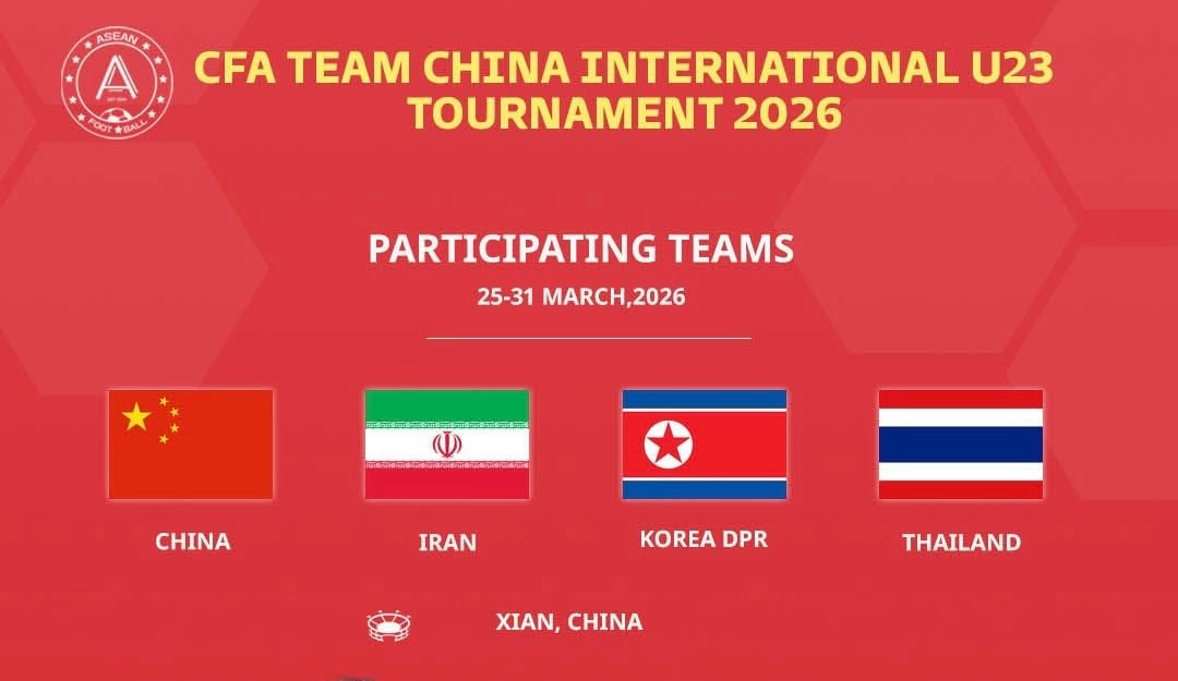 U23 Việt Nam kh&ocirc;ng tham dự giải tứ h&ugrave;ng Trung Quốc, Th&aacute;i Lan | B&aacute;o Điện tử  An ninh Thủ đ&ocirc;