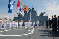 Hải quân Nga chuẩn bị nhận chiến hạm tàng hình Đô đốc Golovko giữa tình hình nóng