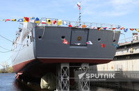 Hải quân Nga chuẩn bị nhận chiến hạm tàng hình Đô đốc Golovko giữa tình hình nóng