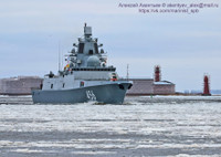 Hải quân Nga chuẩn bị nhận chiến hạm tàng hình Đô đốc Golovko giữa tình hình nóng