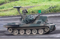 [ẢNH] Pháp biến xe tăng Leclerc thành tổ hợp phòng không tự hành ngang Tunguska Nga