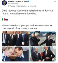Đại sứ quán Nga tại Ý công bố thông điệp đầy ẩn ý về Tổng thống Putin