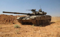 Syria điều xe tăng T-90 ra tiền tuyến, sẵn sàng đối đầu Quân đội Thổ Nhĩ Kỳ