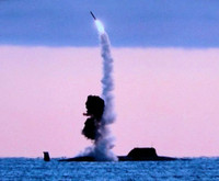 Tàu ngầm hạt nhân Krasnoyarsk thị uy tên lửa ở Thái Bình Dương