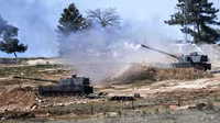 [ẢNH] Pháo binh Thổ Nhĩ Kỳ bất ngờ tấn công dữ dội quân đội chính phủ Syria