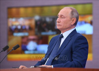 [ẢNH] 5 câu hỏi nổi bật dành cho Tổng thống Putin trong cuộc họp báo cuối năm