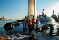 Tàu ngầm hạt nhân siêu lớn Dmitry Donskoy bất ngờ ra khơi khi có tin đã bị loại biên