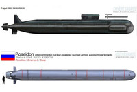 [ẢNH] Ngư lôi hạt nhân Poseidon của Nga bị Hải quân Mỹ bắt sống?