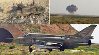 [ẢNH] Cường kích Su-22 Syria bị bắn hạ khi tập kích lãnh thổ Israel?