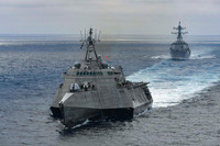 [ẢNH] Tàu chiến ven bờ LCS của Mỹ bị loại biên sớm là do... Nga và Trung Quốc