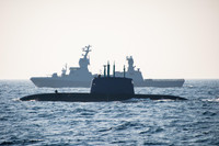 Tàu trinh sát Nga nỗ lực khai thác bí mật tàu ngầm Đức đóng cho Israel