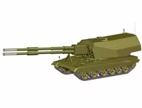 [ẢNH] Nga 'hồi sinh' dự án pháo tự hành nòng đôi có tốc độ bắn siêu tưởng