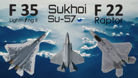[ẢNH] Chuyên gia Anh chỉ rõ vì sao Su-57 Nga thua xa F-22 Mỹ về khả năng tàng hình