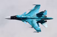 [ẢNH] Su-34 Nga bị rơi sau khi chặn hai máy bay ném bom Mỹ?