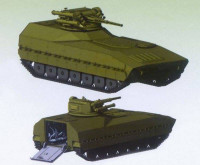 [ẢNH] Ukraine hoán cải pháo tự hành 2S1 Gvozdika thành xe chiến đấu bộ binh