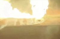 Cột lửa khổng lồ bùng lên từ trạm trung chuyển khí đốt Sudzha do bị tấn công