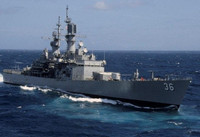 [ẢNH] Kinh ngạc sức mạnh tuần dương hạm hạt nhân của Hải quân Mỹ